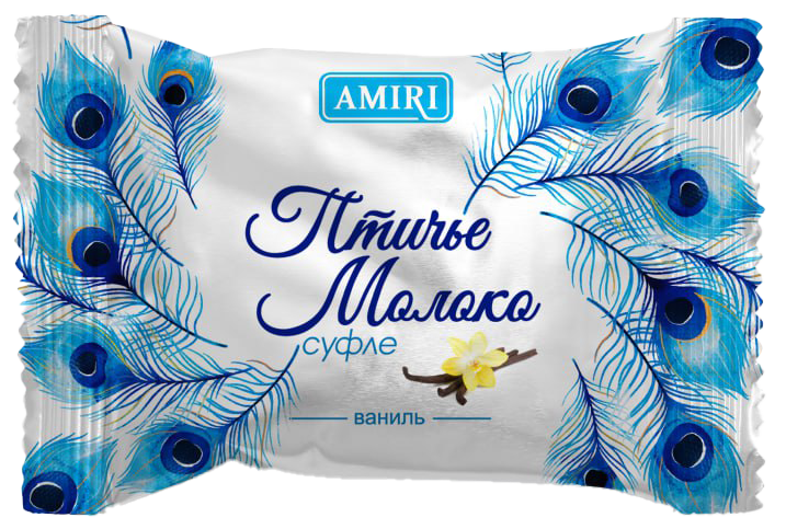 Қандҳои суфле бо таъми ванил «Птичье молоко»